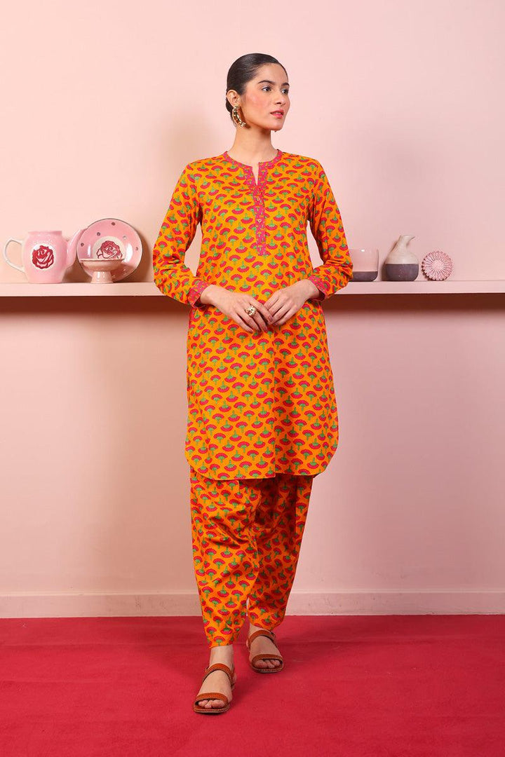 Generation - Kapaas Set - Mango Yellow - Lawn - 2 Piece