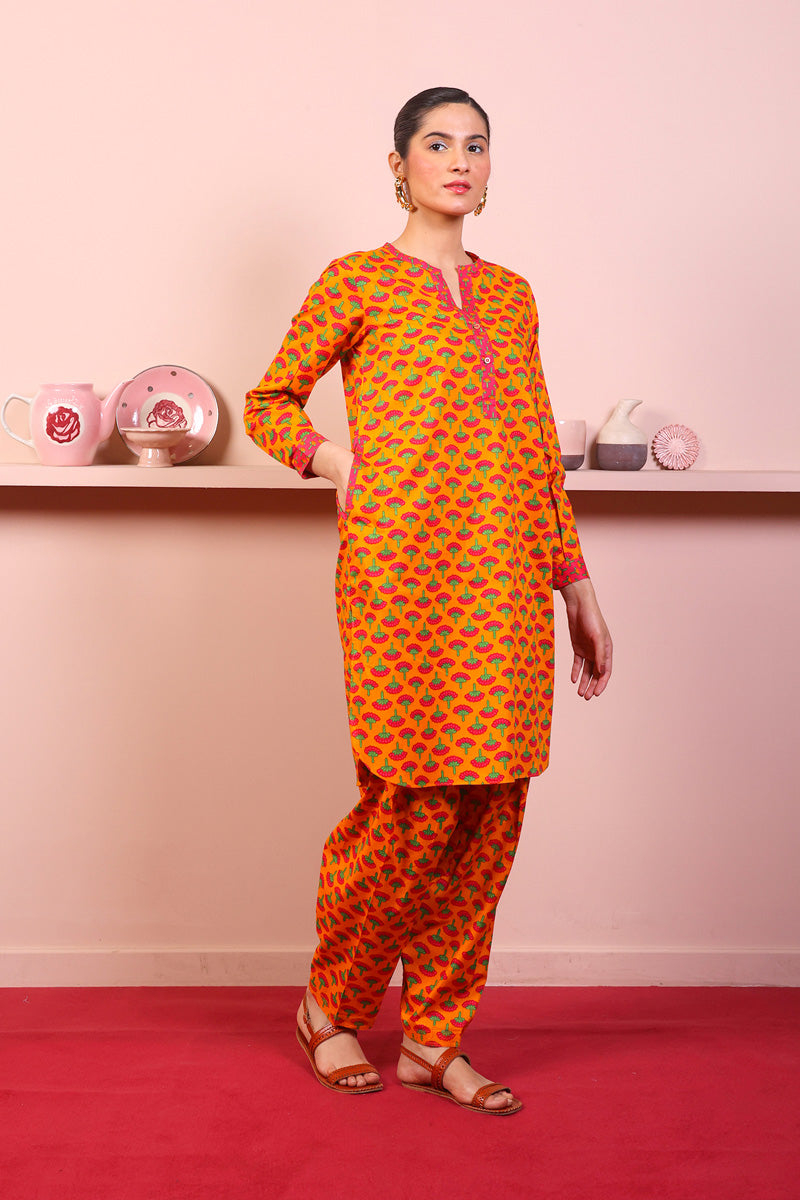 Generation - Kapaas Set - Mango Yellow - Lawn - 2 Piece