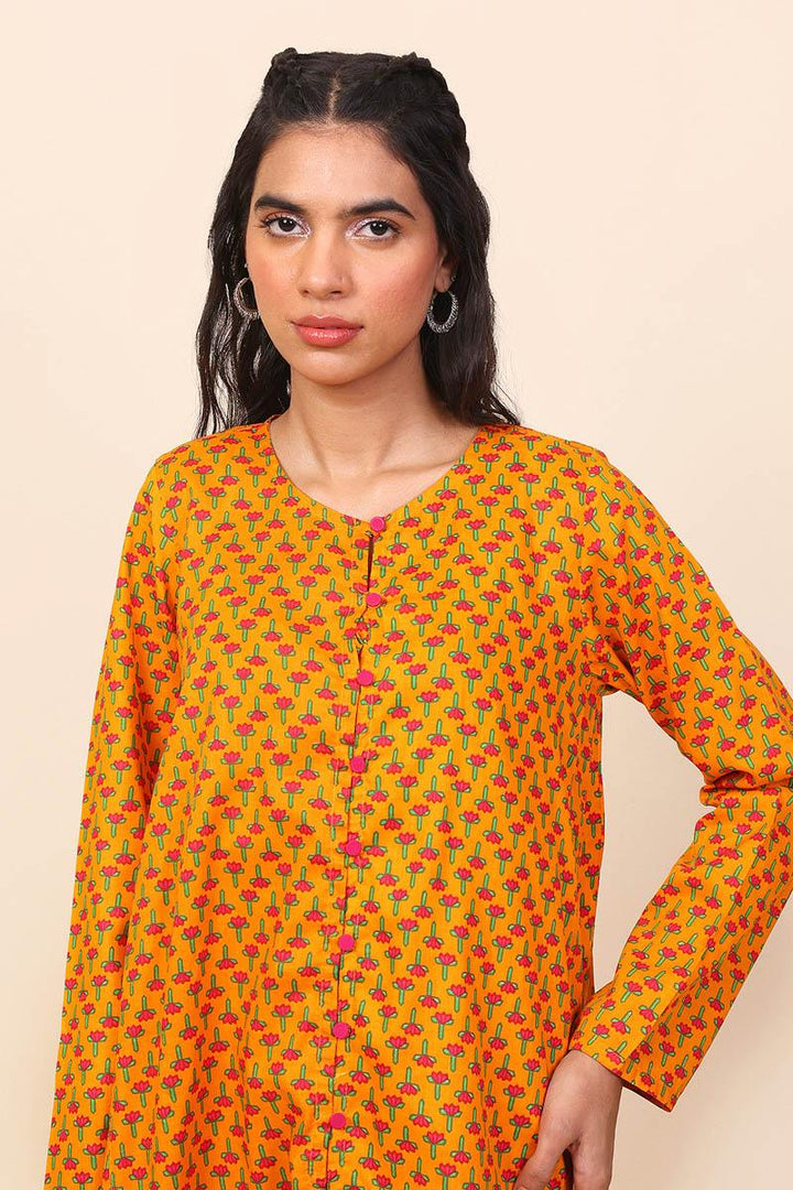 Generation - 2 Piece - Kapaas Set - Mango Yellow - Lawn