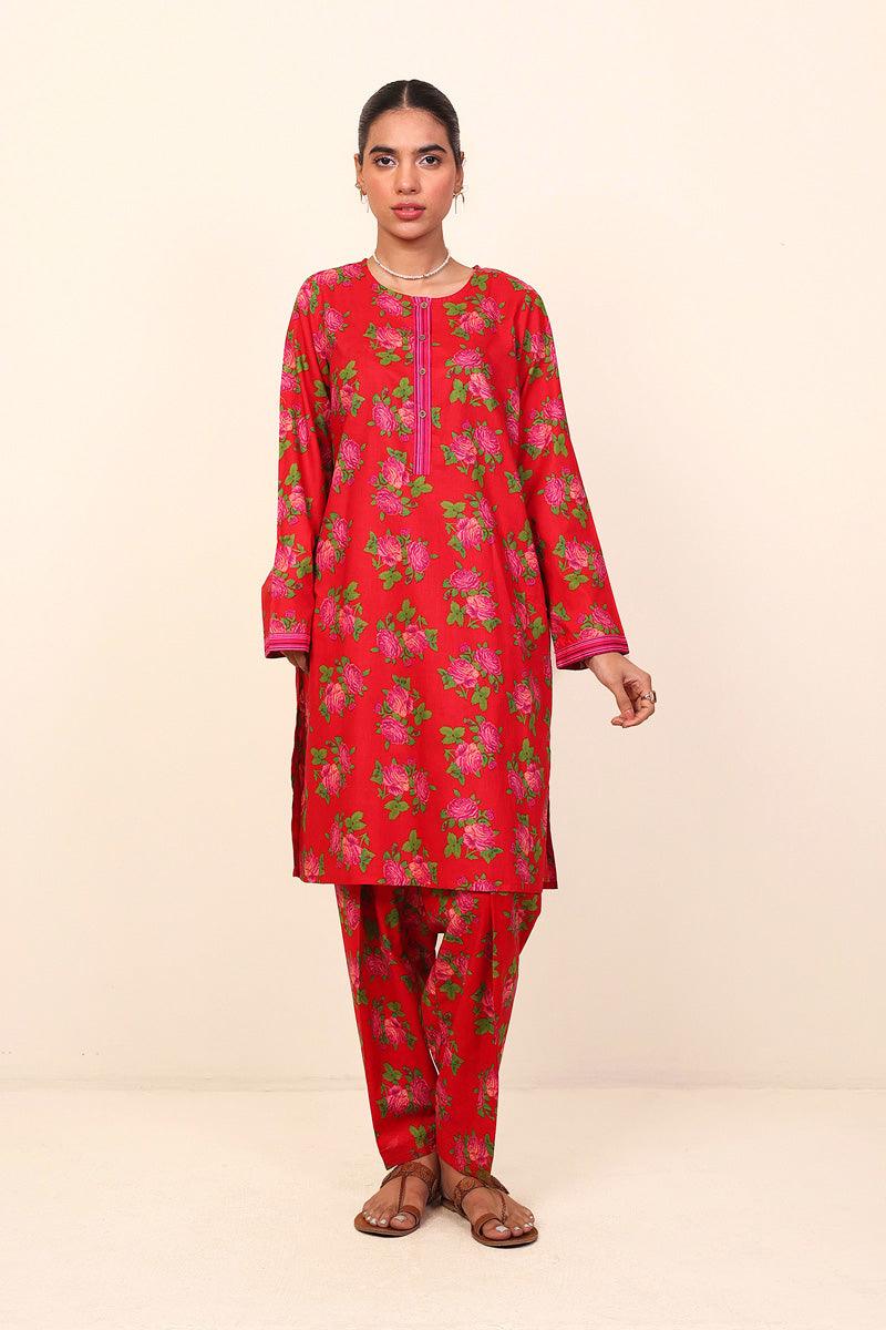 Generation - Gulab 2 Piece - Red - Lawn