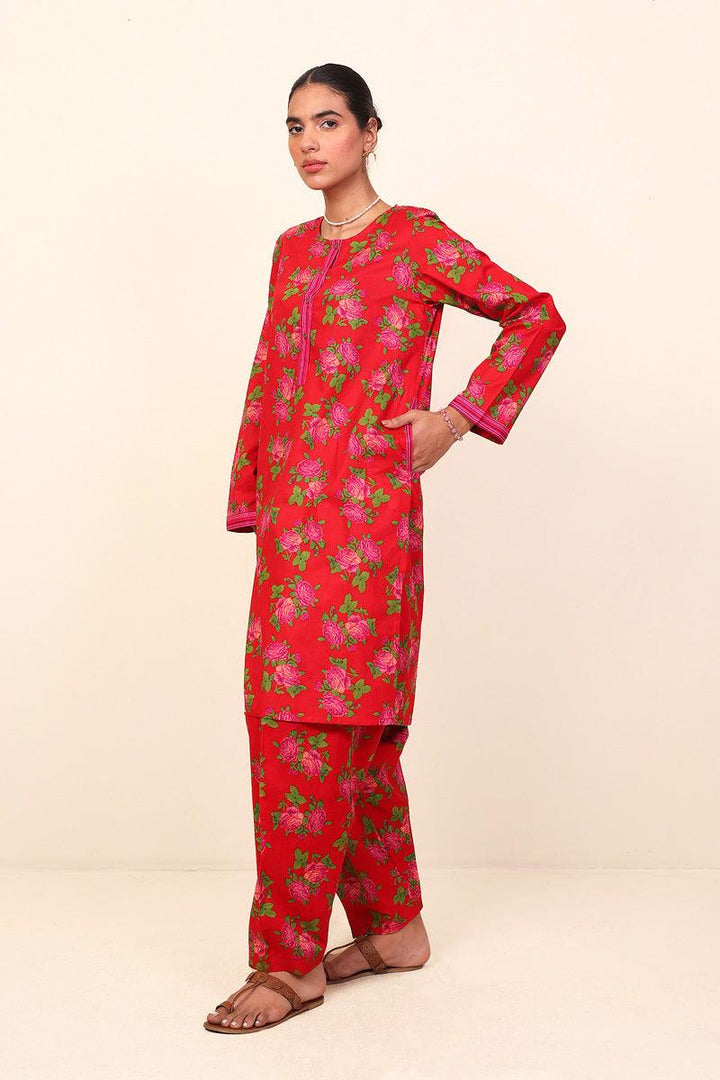 Generation - Gulab 2 Piece - Red - Lawn