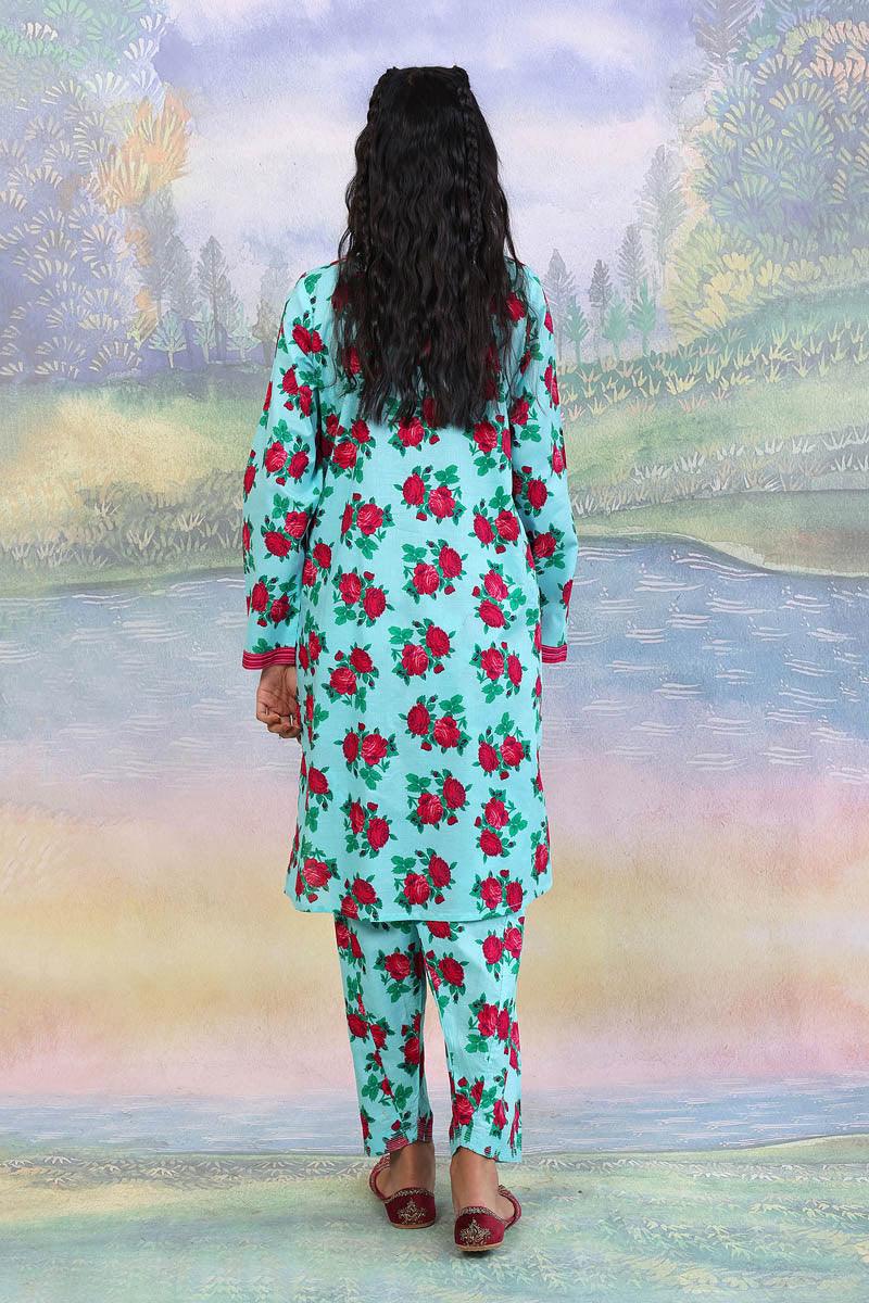 Generation - 2 Piece - Gulab Asmani Set - Sky Blue - Lawn
