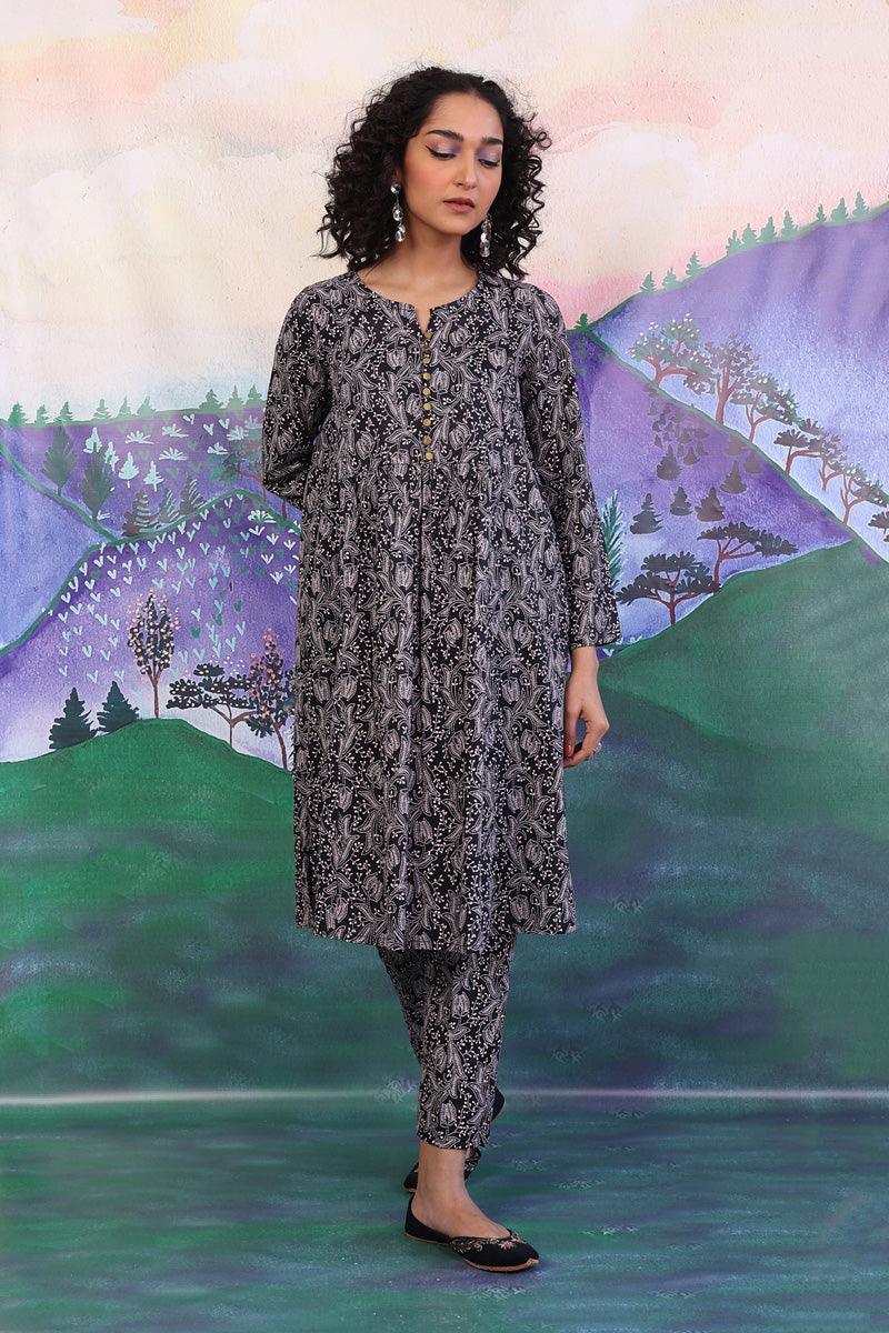 Generation - 2 Piece Tarkashi - Black  Lawn