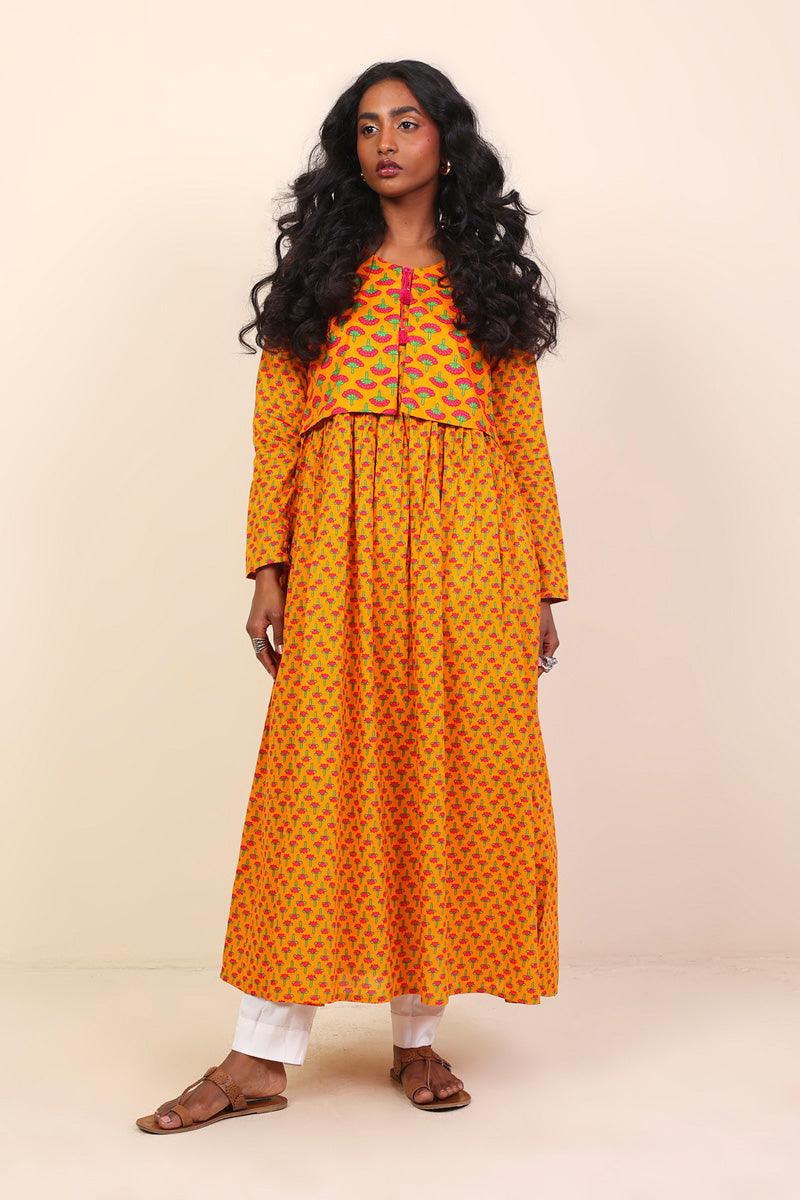 Generation - Kapaas Dress - 1 Piece - Mango Yellow - Lawn