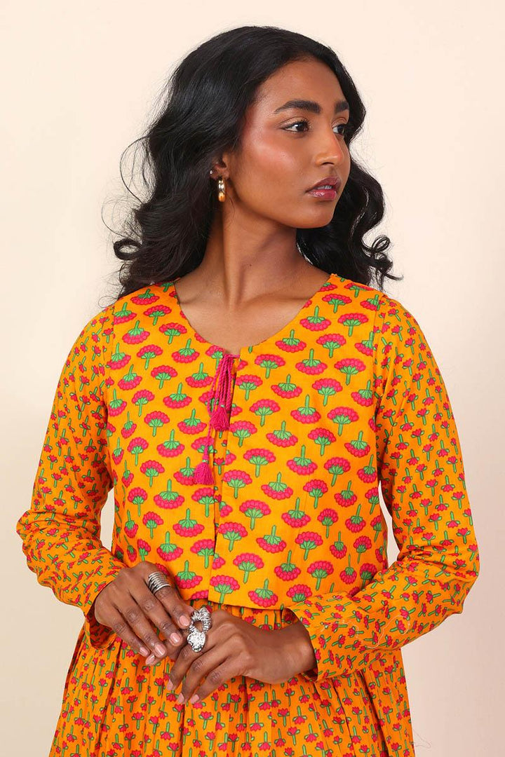 Generation - Kapaas Dress - 1 Piece - Mango Yellow - Lawn