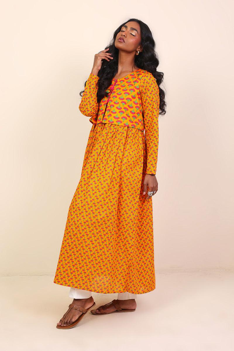 Generation - Kapaas Dress - 1 Piece - Mango Yellow - Lawn