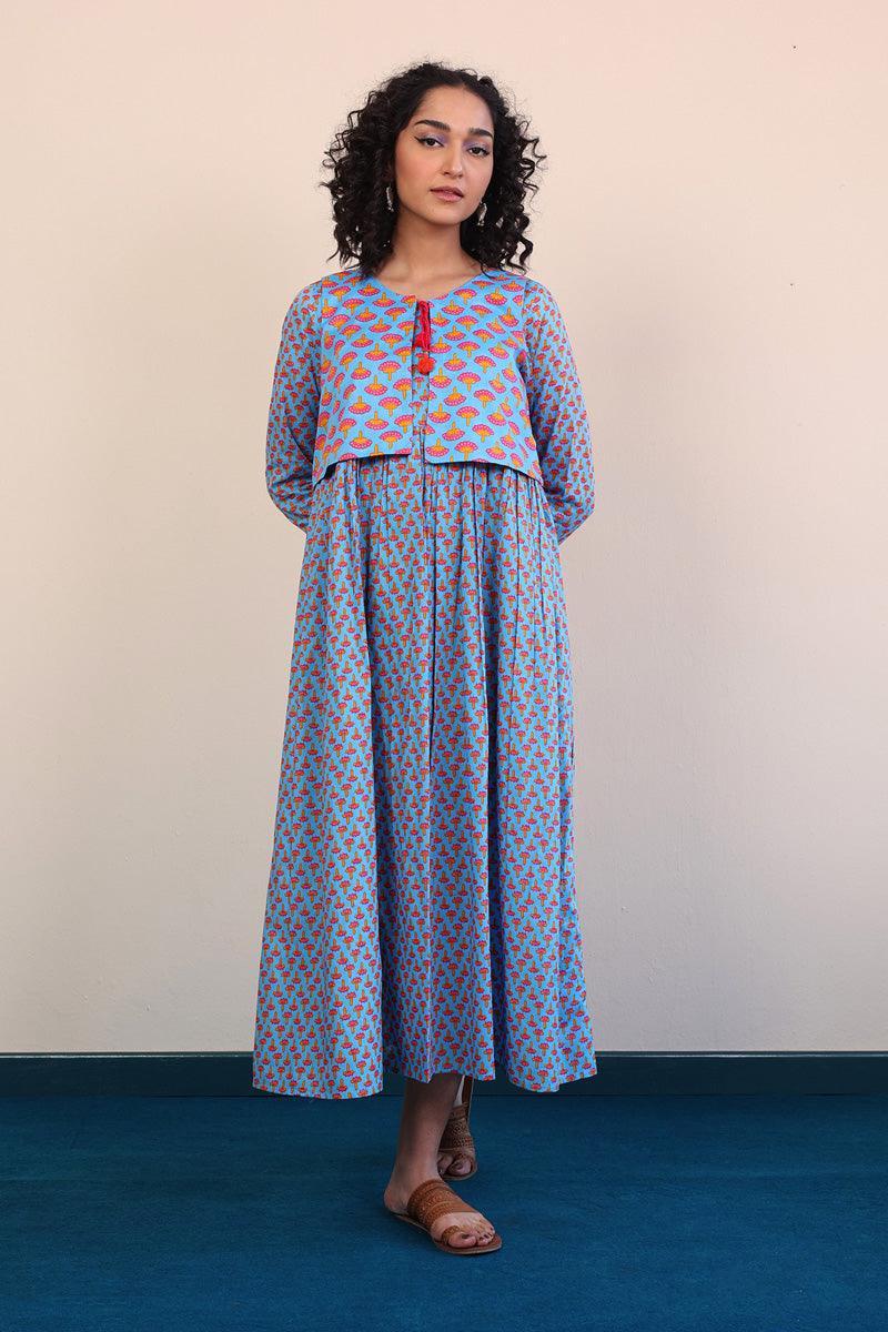 Generation - Kapaas Dress - 1 Piece - Sky Blue - Lawn