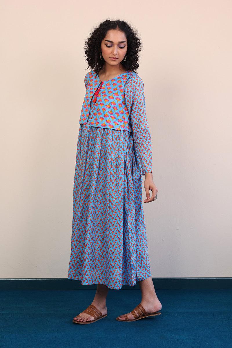 Generation - Kapaas Dress - 1 Piece - Sky Blue - Lawn