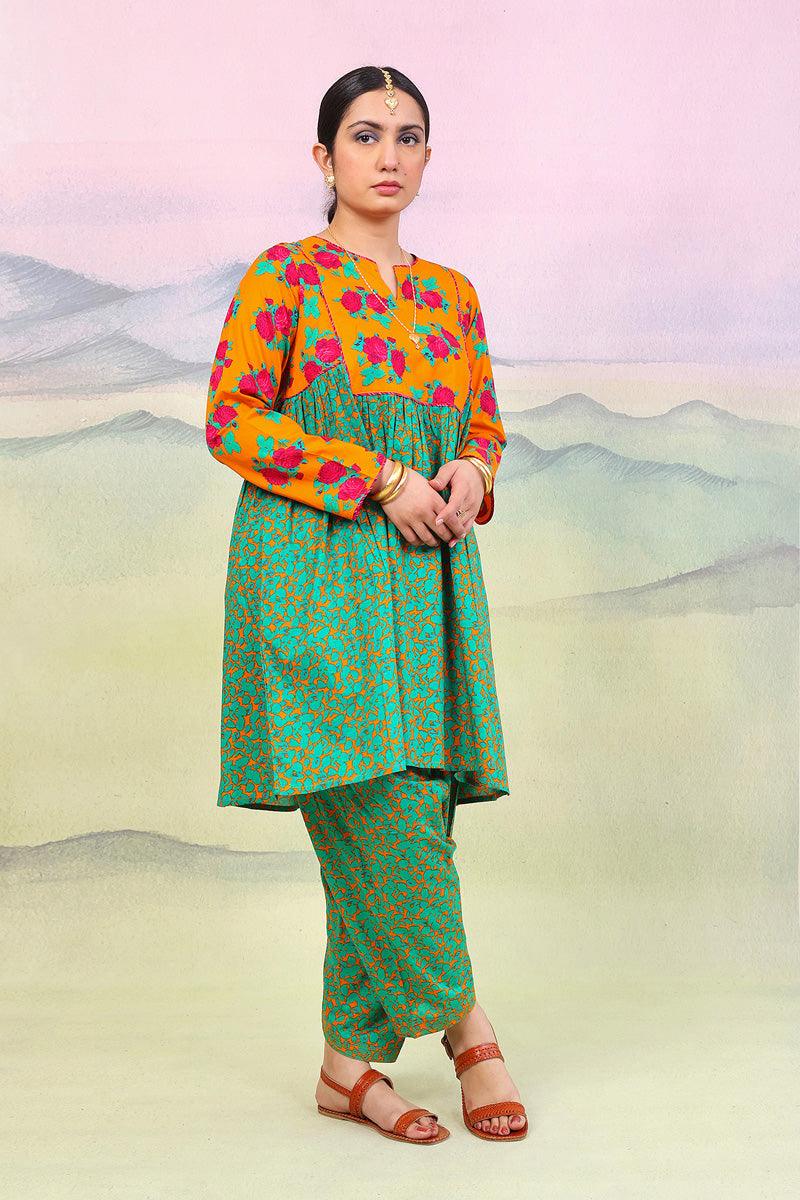 Generation - 2 Piece Gulab - Mango Yellow  Lawn