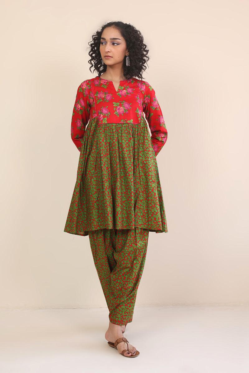 Generation - 2 Piece Gulab - Red  Lawn