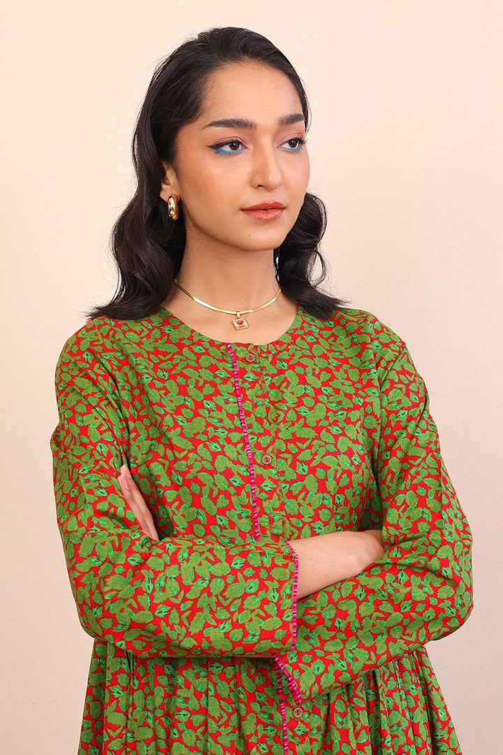 Generation - 1 Piece - Gulab Dress - Red - Lawn