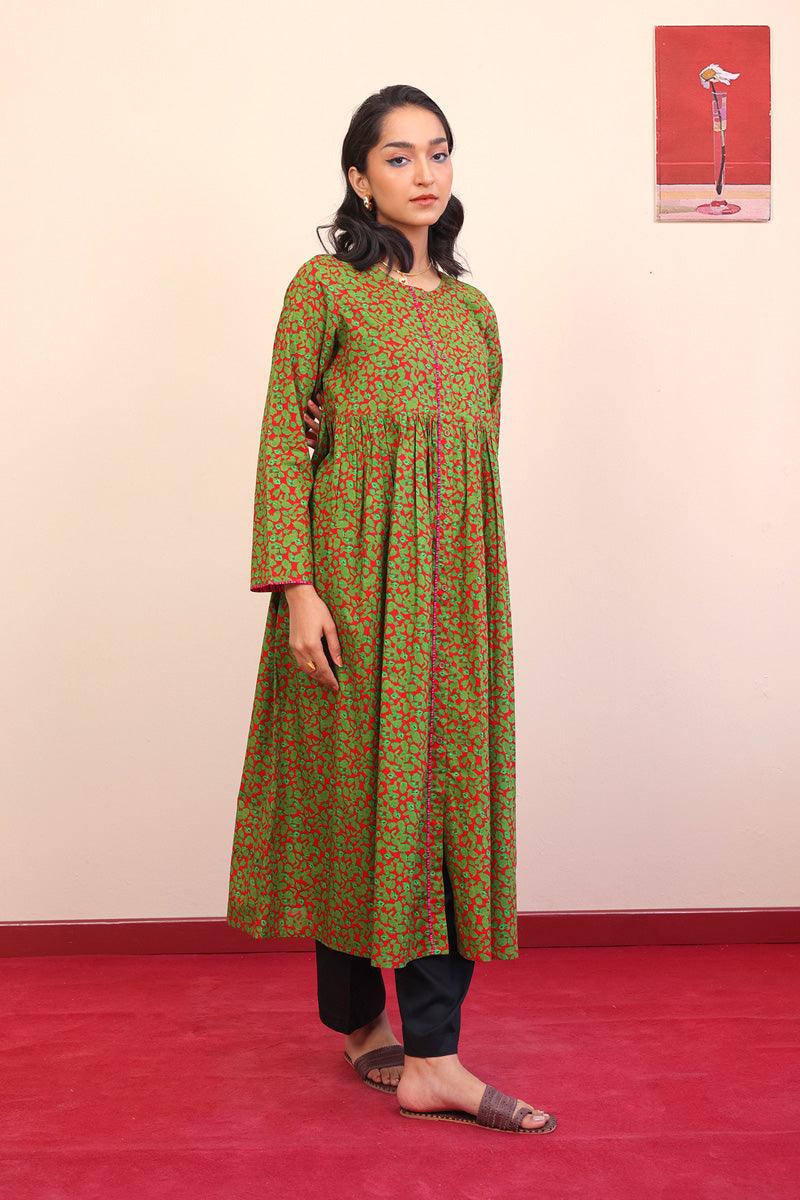 Generation - 1 Piece - Gulab Dress - Red - Lawn