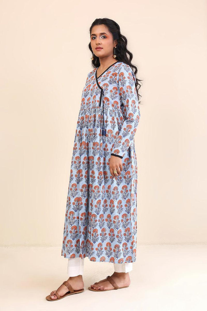Generation - 1 Piece - Pankhi Dress - Sky Blue - Lawn