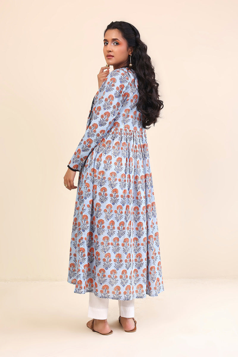 Generation - 1 Piece - Pankhi Dress - Sky Blue - Lawn