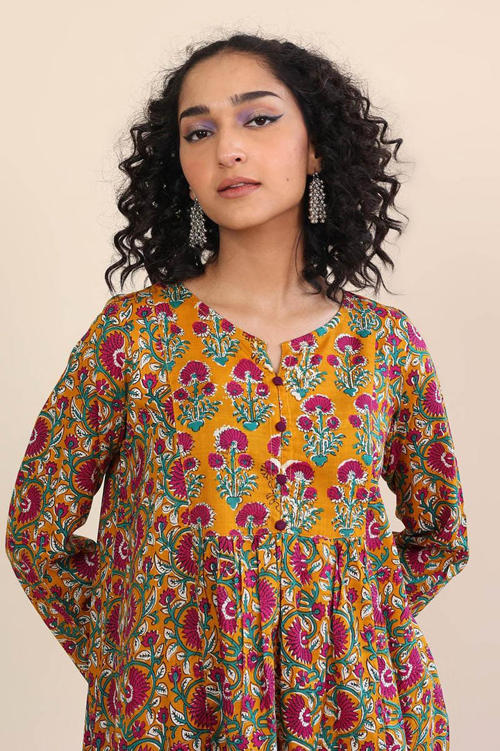 Generation - 2 Piece Pankhi - Mustard  Lawn