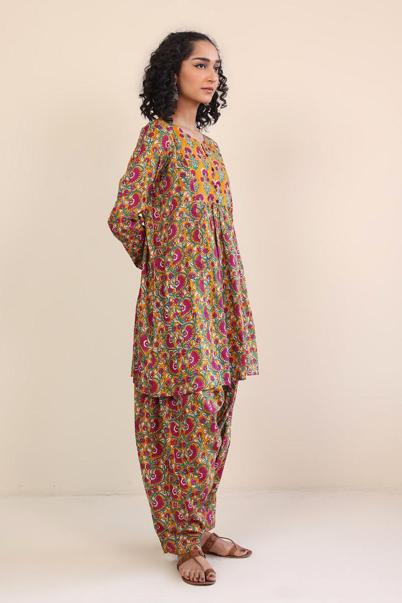 Generation - 2 Piece Pankhi - Mustard  Lawn