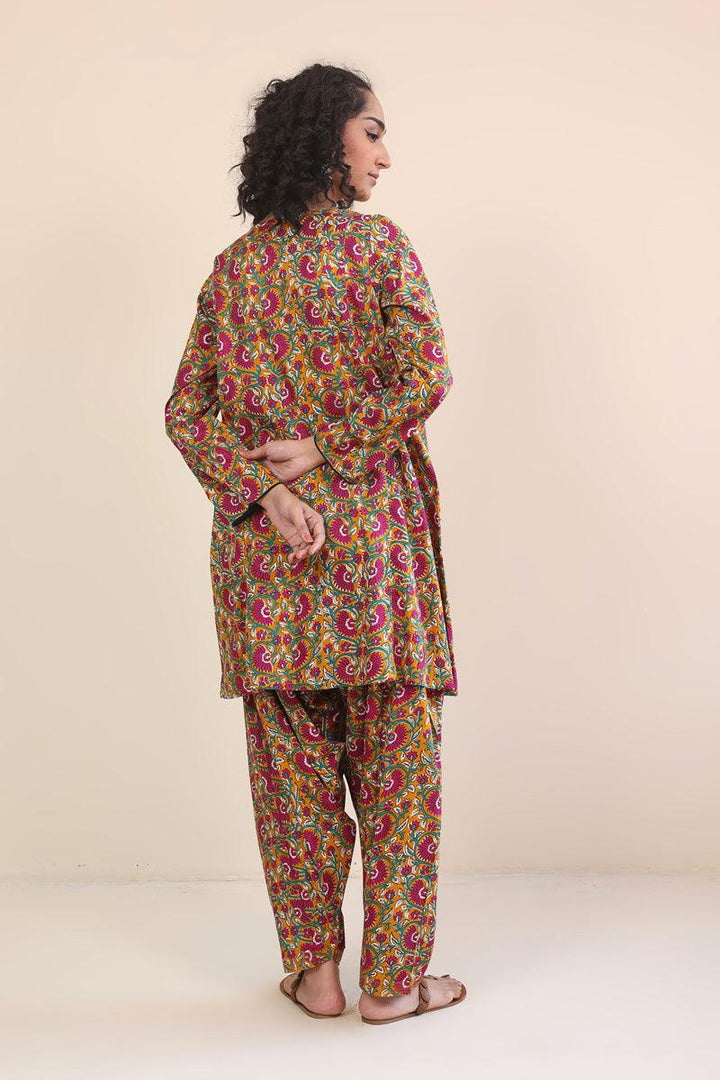 Generation - 2 Piece Pankhi - Mustard  Lawn
