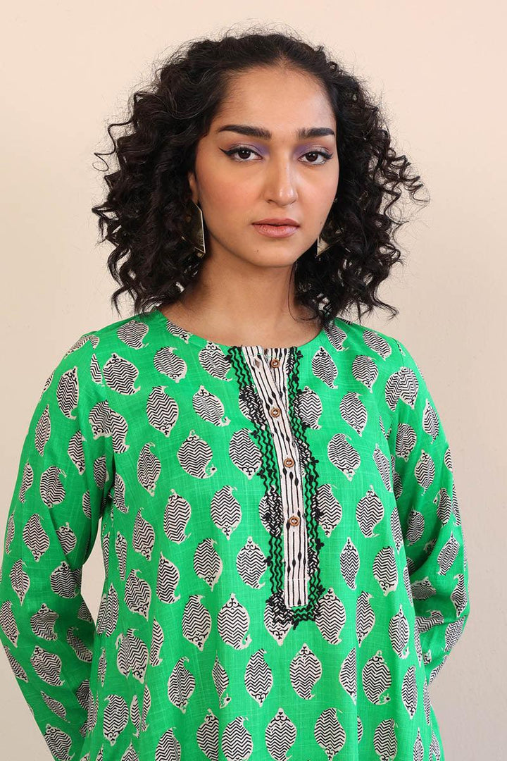 Generation - 2 Piece Paisley Block - Green  Lawn