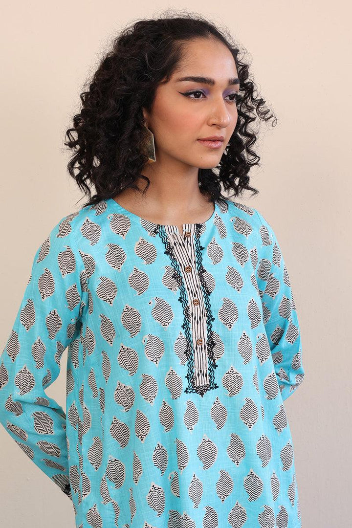 Generation - 2- Piece Paisley Block - Sky Blue - Lawn