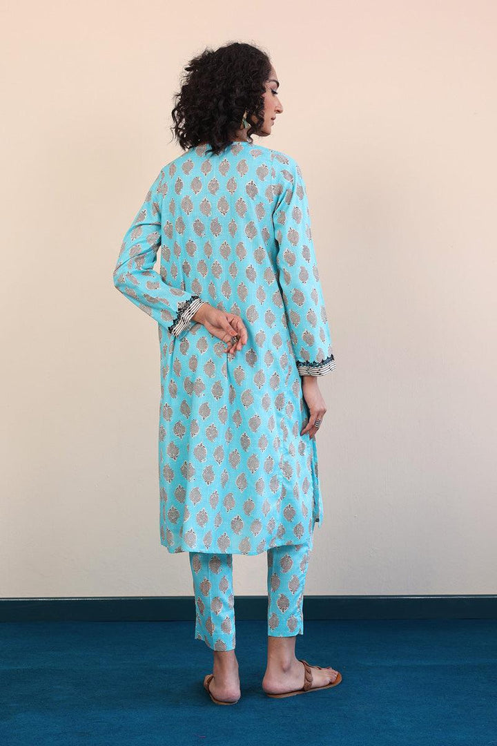 Generation - 2- Piece Paisley Block - Sky Blue - Lawn