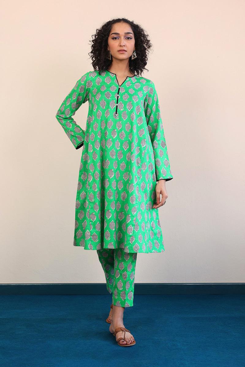 Generation - 2- Piece Paisley Block - Green - Lawn