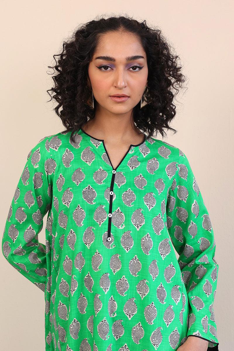 Generation - 2- Piece Paisley Block - Green - Lawn