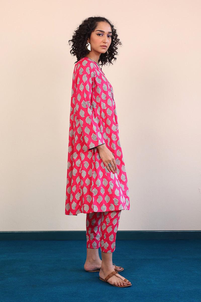 Generation - 2- Piece Paisley Block - Pink - Lawn
