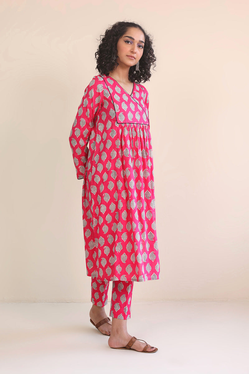 Generation - 2- Piece Paisley Block - Pink - Lawn