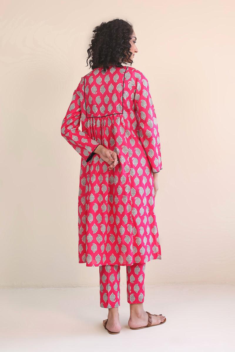 Generation - 2- Piece Paisley Block - Pink - Lawn