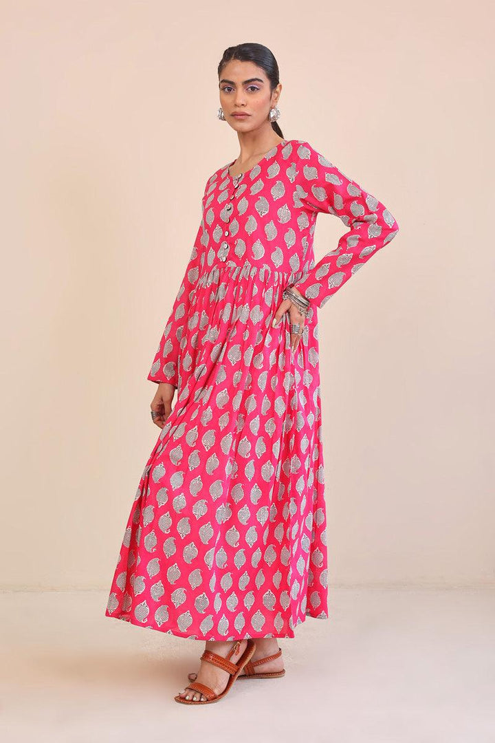 Generation - 1 Piece - Paisley Block Dress - Pink - Lawn