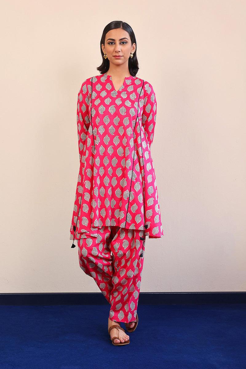 Generation - 2 Piece Paisley Block - Pink  Lawn