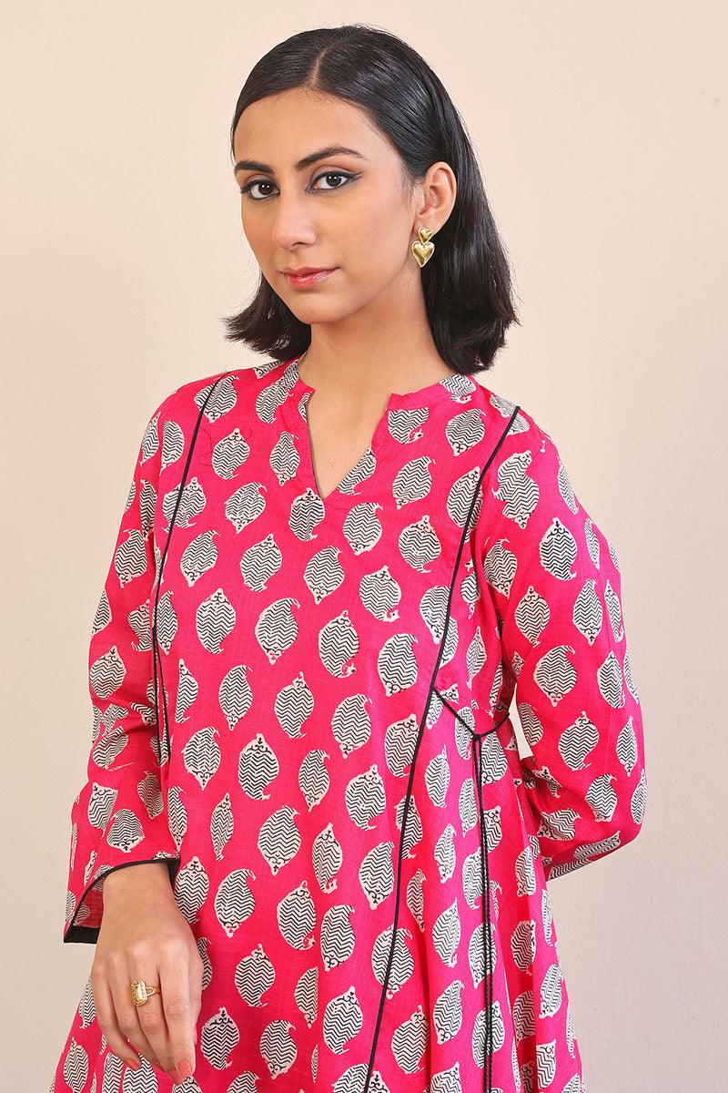 Generation - 2 Piece Paisley Block - Pink  Lawn