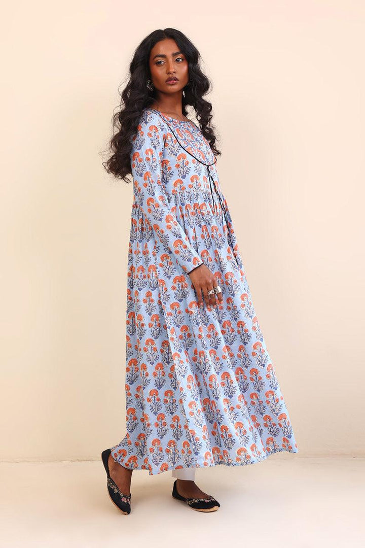 Generation - 1 Piece - Pankhi Dress - Sky Blue - Lawn