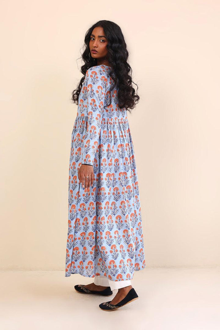 Generation - 1 Piece - Pankhi Dress - Sky Blue - Lawn