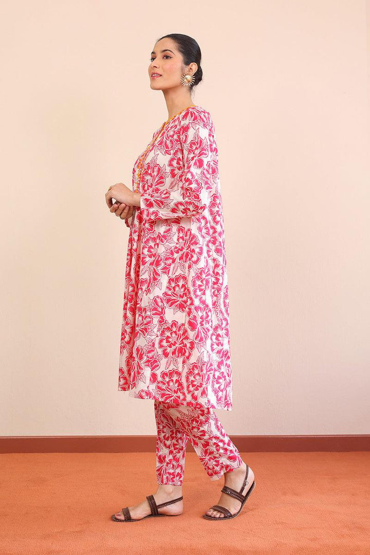 Generation - 2 Piece - Linocut Matching Set - Pink - Lawn