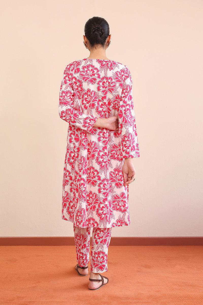 Generation - 2 Piece - Linocut Matching Set - Pink - Lawn