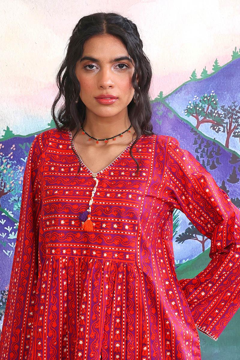 Generation - Mushrooms Shirt - 1 Piece - Red - Lawn
