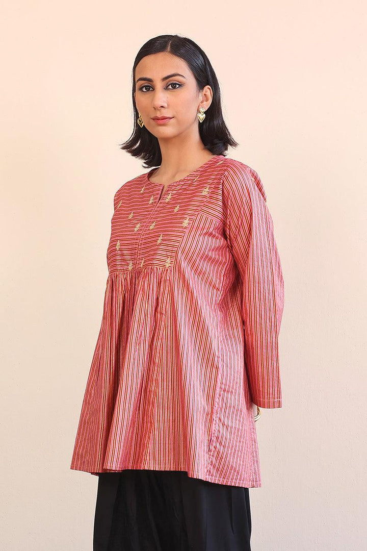 Generation - Sunehri Top - Red - 1 Piece