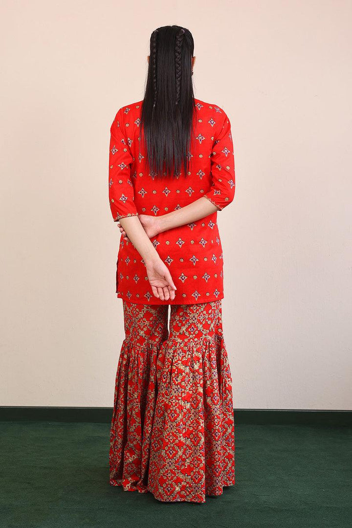 Generation - Zarnigar Gharara 2-Piece - Red