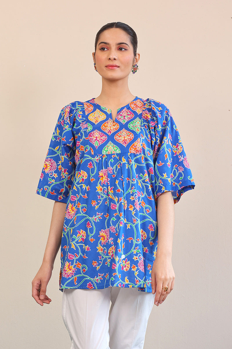 Generation - 1 Piece - Kani Peplum - Blue - Lawn