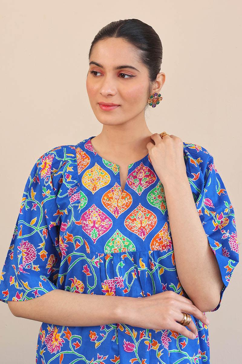 Generation - 1 Piece - Kani Peplum - Blue - Lawn