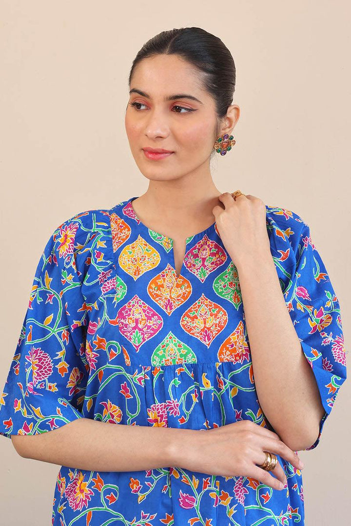 Generation - 1 Piece - Kani Peplum - Blue - Lawn
