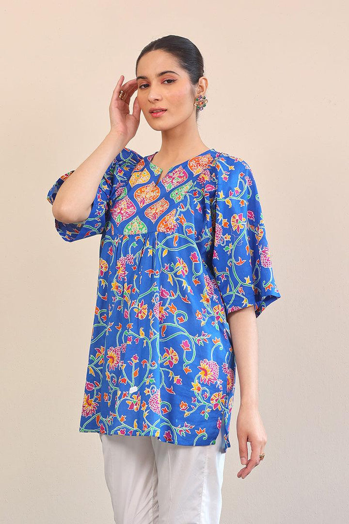 Generation - 1 Piece - Kani Peplum - Blue - Lawn