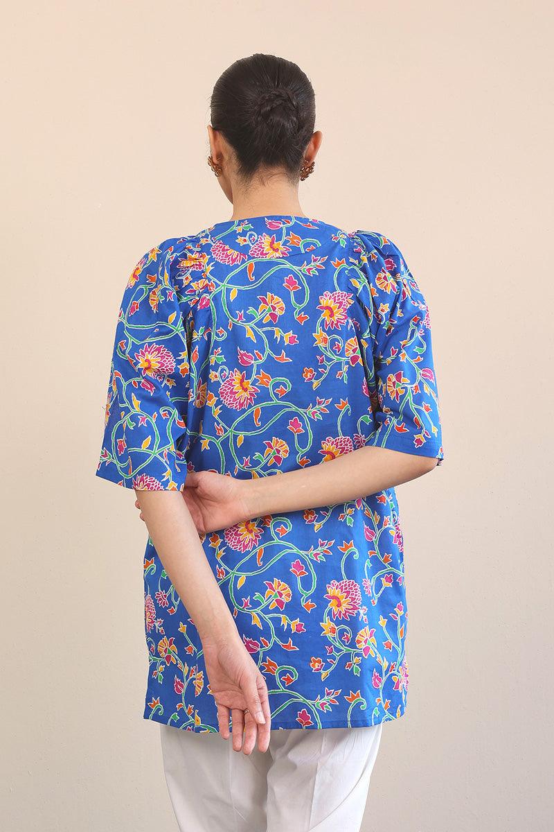 Generation - 1 Piece - Kani Peplum - Blue - Lawn