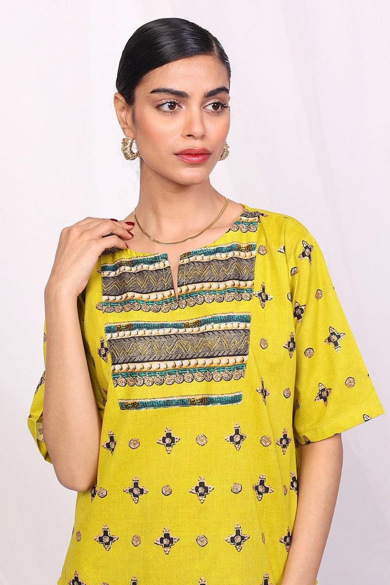 Generation - Zarnigar Skirt Co-ords - Yellow - 2 Piece