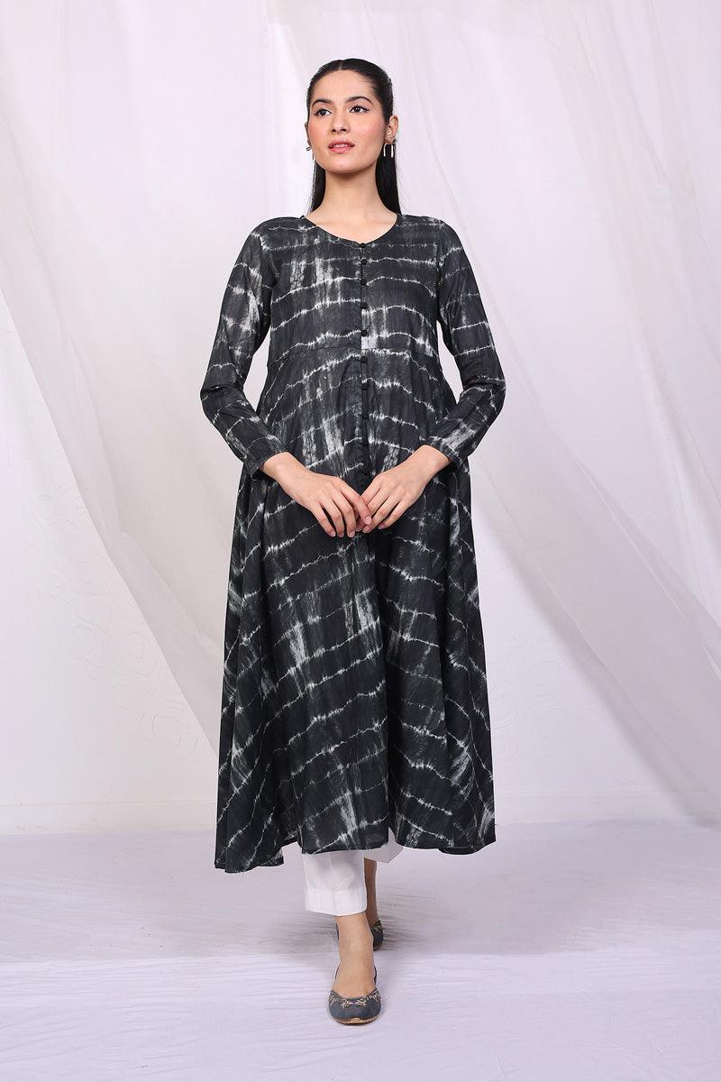 Generation - Mehtab Printed Dress - Grey - 1 Piece