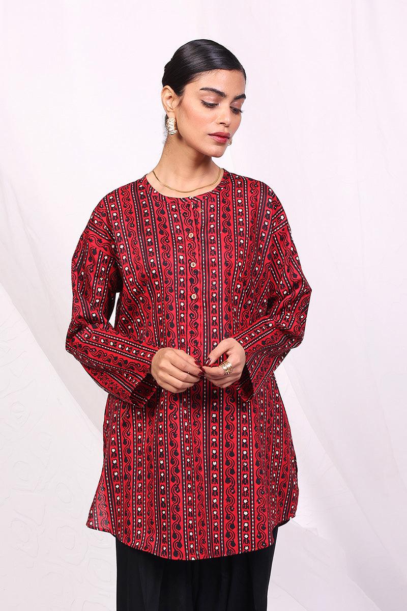Generation - Mushrooms Kurtis - Black - 1 Piece