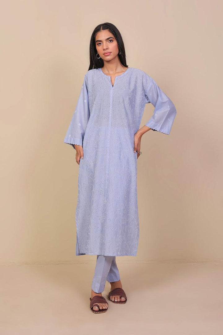 Generation - Summer Breeze Schiffli 2-Piece - Sky Blue - Lawn