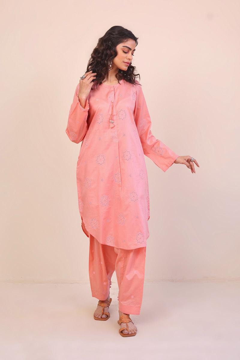 Generation - Summer Breeze Schiffli 2-Piece - Peach - Schiffli