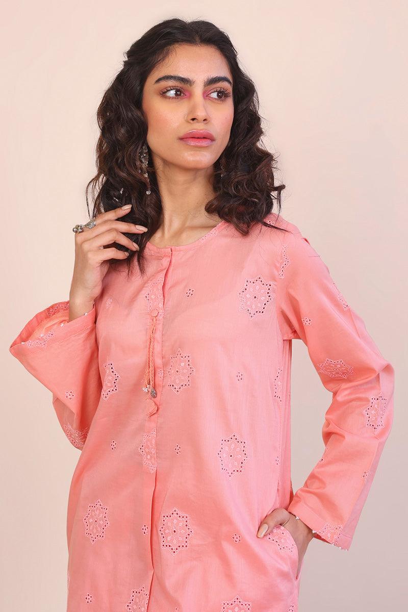 Generation - Summer Breeze Schiffli 2-Piece - Peach - Schiffli